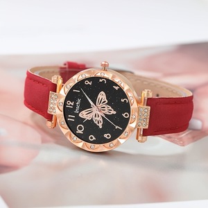 Reloj <span class=keywords><strong>de</strong></span> Mujer, Diseño Simple y Casual con Estrellas y Luna, <span class=keywords><strong>Calendario</strong></span>, Reloj <span class=keywords><strong>de</strong></span> Cuarzo <span class=keywords><strong>de</strong></span> Moda, Combinación <span class=keywords><strong>de</strong></span> Pulsera con Mariposa, YuSa104, Sin Caja - Product Image 4