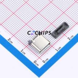 HC-TYPE-C-24P-LT037D USB Connector SMD Connector ( Connector Type: Type-C )( Gender: Female )( Mounting Type: Vertical Mount ) - Product Image 1