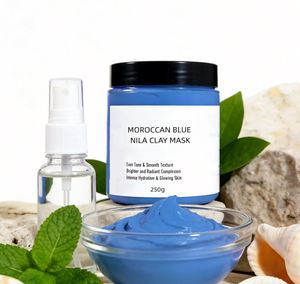 <span class=keywords><strong>Masque</strong></span> facial en argile bleue <span class=keywords><strong>Nila</strong></span> du Maroc, nettoyant en profondeur, éclaircissant, hydratant, blanchissant naturel, marque privée - Product Image 1