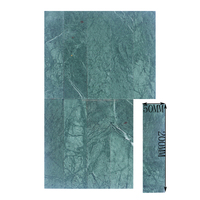 Carreaux de mosaïque en marbre vert moderne, carreaux de parquet carrés, mosaïque en marbre vert Ming pour murs intérieurs, carreaux en pierre verte en bande
