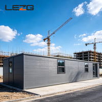 Maison préfabriquée extensible résistante aux ouragans, 3-4 chambres, villa conteneur pliable en acier léger pour hôtel-resort et camping