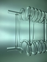 Tubo de Cuarzo de Doble Espiral para Condensador, Resistente a Altas Temperaturas, Bobina de Cuarzo Fundido para Equipos de Laboratorio