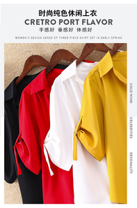 Damen <span class=keywords><strong>Plus</strong></span> <span class=keywords><strong>Size</strong></span> Weiße Chiffon Bluse Sommer Casual Solid <span class=keywords><strong>Tops</strong></span> Hot Selling Halbarm Lange Blusen <span class=keywords><strong>XXXXL</strong></span> Größe - Product Image 4