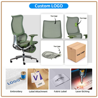 LN010PRO Chaise de bureau ergonomique moderne en tissu maillé avec soutien lombaire réglable pour le bureau à domicile