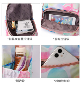 Nueva Mochila De Lujo colorida <span class=keywords><strong>para</strong></span> <span class=keywords><strong>mujer</strong></span>, mochila de moda de 17 pulgadas, bandolera de hombro Coreana de nailon <span class=keywords><strong>para</strong></span> chica, bolsas de libros escolares de viaje - Product Image 4