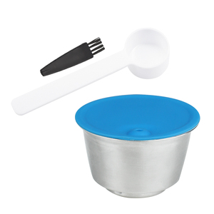 <span class=keywords><strong>Cápsulas</strong></span> de Café <span class=keywords><strong>Reutilizables</strong></span> de Acero Inoxidable para una Sola Taza, Filtro para Rellenar con Café Molido Casero - Product Image 6