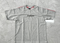 T-shirts personnalisés brodés 100 % coton, vente en gros, unisexe, épaules tombantes, coupe oversize, qualité lourde 280g, pour hommes et femmes