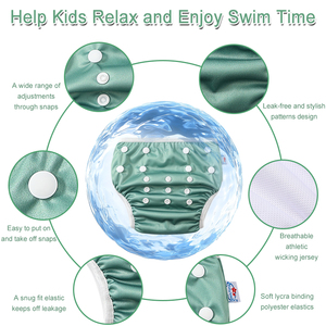 Pannolino da Nuoto Regolabile per Bambini, Impermeabile, Personalizzabile, Riutilizzabile e Lavabile, per Bambini Maschi - Product Image 3