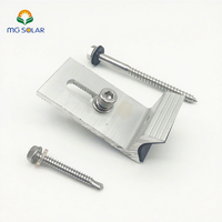 Kit de montage sur pied en L pour structure solaire toit en métal ondulé support de montage solaire universel en aluminium