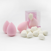 Éponge de maquillage avec LOGO personnalisé, outils de maquillage Extra doux, hydrophiles, éponges de mélange, rose clair, 2022 pièces
