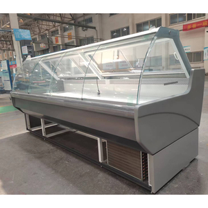 Vitrina de mostrador de carnicería, congelador de exhibición de carne a <span class=keywords><strong>la</strong></span> venta, vitrina de exhibición de refrigerador de carne, congelador de pescado - Product Image 1