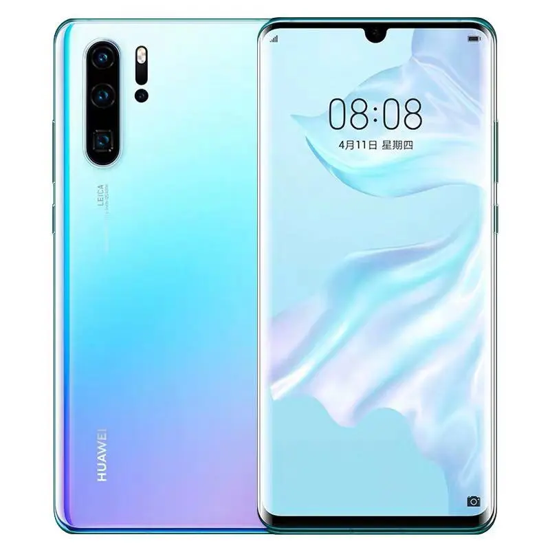 New Original Huawei P30 Pro VOG-AL10 8GB 512GB Triple Back Cameras Face ID Screen Fingerprint Id 6.47 inch Dot-notch smartphone