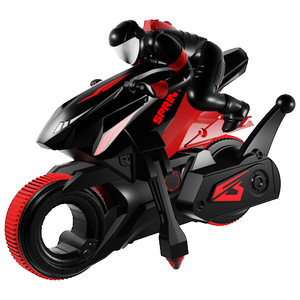 Motocicleta de Acrobacias RC de 2.4GHz 360 °   Rotación de la rueda delantera 180 °   Bicicleta de Juguete con Control Remoto para Niños, Regalos - Product Image 1