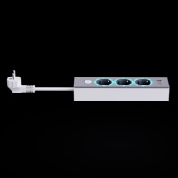 Multiprise européenne KC norme UE 16A PD 25W avec 3 prises USB (2 USB-A, 2 USB-C) et détection de surtension pour usage domestique