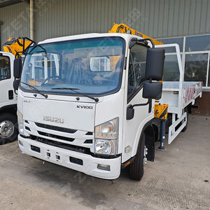 ISUZU KV100 4*2 Drive Mobile derek truk 5 Ton teleskopik lipat Boom derek bahan bakar Diesel truk baru dipasang derek untuk dijual - Product Image 1