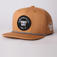 Gorras Clásicas Personalizadas para Niños Pequeños, de Algodón, con Visera Corta, 6 Paneles, con Parche Tejido