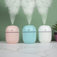 T Diffuseur humidificateur d'air diffuseur d'huiles essentielles pulvérisateur de brouillard d'eau à ultrasons changeur de lumière multicolore aide au sommeil YS