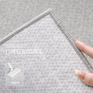 พรมปูพื้นทรงสี่เหลี่ยมผืนผ้าลายทางสีพื้น ยี่ห้อ Jinrui ทนทานต่อคราบสกปรก ทำความสะอาดง่าย เหมาะสำหรับห้องนั่งเล่นและห้องนอน - Product Image 1