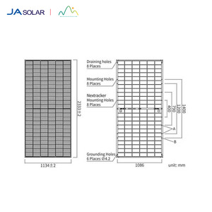Pannelli Solari Monocristallini JA Solar 550W 560W 580W 440W 600W 720W Tipo N con Doppio Vetro Solare JA720S30 560-585W 550W 560W 570W 580W 600W - Product Image 1