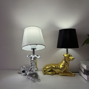<span class=keywords><strong>Lampe</strong></span> de table en résine personnalisée, design nordique, artistique, créative, peinte à la main, chien <span class=keywords><strong>berger</strong></span>, pour chambre à coucher, restaurant, boutique - Product Image 3