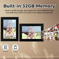 Frameo 10,1 pulgadas HD IPS pantalla táctil marco de fotos Digital 32GB WiFi función de reloj MP4 formato de vídeo aplicación gratuita compartir fotos