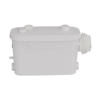 Système de pompe WC à chasse arrière 400W avec broyeur et double chasse pour salle de bain en sous-sol