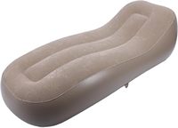 Portable Moderne PVC Air Chaise Canapé 150KG Capacité 72.8x29.9x 21.7in Automatique Inflation Flocage Chaise Longue Pliable pour Vivre
