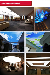 Techo colgante <span class=keywords><strong>Cielo</strong></span> azul y nubes blancas Película de techo elástica Crear <span class=keywords><strong>cielo</strong></span> al aire libre para diseño de interiores - Product Image 2