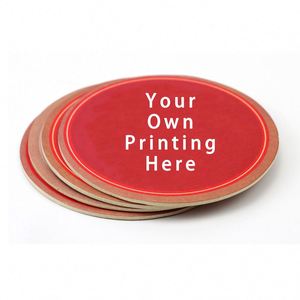 Sous-verres en carton de haute qualité avec pulpe de bois, dorure à chaud et logo personnalisé - Product Image 3