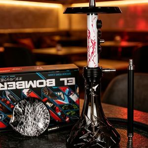 Serie Egipcia de Cachimbas Árabes de Plástico Esmerilado con Enchufe Europeo y Práctica Manguera Individual - Product Image 5