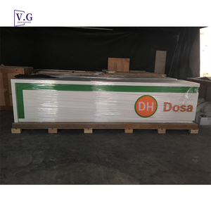 Longue table de banque avant en marbre en forme de L de luxe simple vert Comptoir de restaurant Bureau de réception tufté - Product Image 3