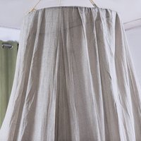 Mosquitero Protector EMF con Parte Superior Redonda - Mezcla de Plata y Algodón con Cable a Tierra para una Vida Saludable