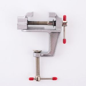 <b>Mini</b> Bench Vise Aluminum Alloy Small Flat Jaw Manual DIY Tool <b>Table</b> Vise - Product Image 2