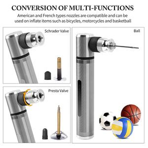 ZOYOSPORTS חדש עיצוב מיני הר כביש אופניים קל במיוחד אלומיניום יד Inflator קטן נייד לחץ גבוה אופני משאבת אוויר - Product Image 3