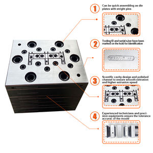 Moule d'extrusion pour profilés de fenêtres PVC/UPVC, moule en acier pour cadres de portes et fenêtres en plastique, outil et matrice d'extrusion haute performance et haute précision - Product Image 1