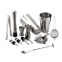 Ensemble d'accessoires de bar Camol Factory 13 pièces, kit de barman, shaker à cocktail Boston 750 ml lesté + 600 ml non lesté