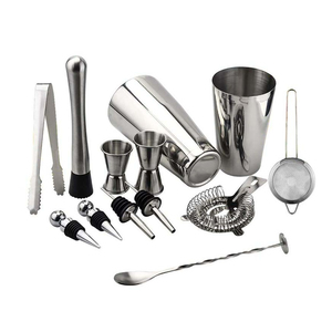 Camol Factory <strong>13pcs</strong> Bar <strong>Tool</strong> Accessories Set Bartender <strong>Kit</strong> 750ml Weighted+600ml Unweighted Boston Cocktail Shaker - Product Image 2