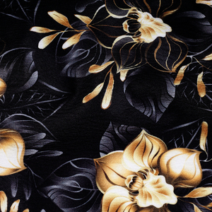 Tissu en crêpe de polyester de luxe à motif floral pour la confection de robes - Vente en gros usine - Product Image 4