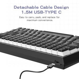 Russian Custom Esports Mechanical Keyboard RGB Hot Swappable Blue Red <b>Switch</b> 68 Keys Layout Wired Gaming Computer Peripherals - Product Image 5