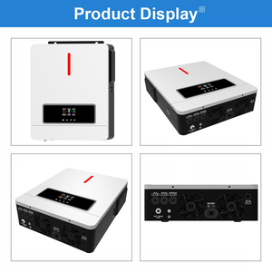 Nouveau produit hybride : Onduleur solaire hybride haute fréquence 24V 110V 3.6KW à onde sinusoïdale pure, avec MPPT simple 30A et efficacité de 98% (Modèle HM3600W) - Product Image 3