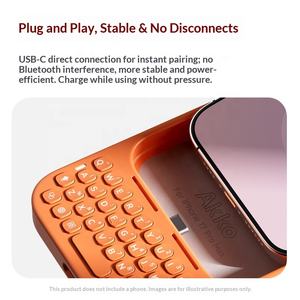 <span class=keywords><strong>Tastiera</strong></span> Esterna Magnetica Cablata per PC Compatibile con Custodie per Telefoni Cellulari per 16/17 Pro Max - Product Image 5