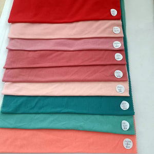 Tela de punto de terciopelo de un solo jersey de poliéster hilado puro ligero de 30s 160gsm para camisas vestido largo con spandex - Product Image 4