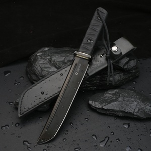 YA.SHA SAMURAI BLACK Cuchillo de Bolsillo Táctico de Combate Personalizable OEM, Hoja Fija de Acero Inoxidable de Alta Calidad, Borde Recto G10 - Product Image 5