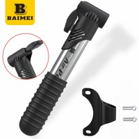 Pompe à vélo mini BAIMEI 120 PSI en acier inoxydable, gonfleur d'air réglable pour vélo, fixation sur cadre, cyclisme sur route, vente en gros OEM
