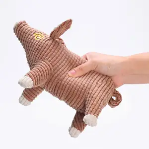Hot Selling Cute Pig Pet Chew Toys Interactive Bite Resistant Squeaky Dog Toys Pet Plush Toy