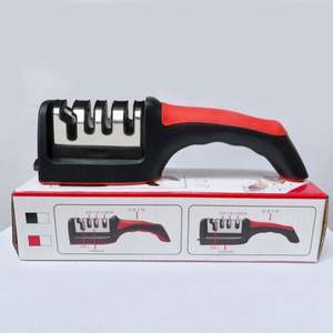 Affûteur de couteaux OEM ODM en gros, affûteur de couteaux multifonctionnel domestique à trois étapes, affûteur de couteaux rapide en céramique - Product Image 2