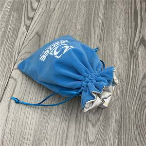 Pochette à cordon en velours de haute qualité avec pochette de rangement en velours bleu doublé de satin pour jouet de <span class=keywords><strong>carte</strong></span> de jeu pochette à poussière en velours pour <span class=keywords><strong>Lego</strong></span> - Product Image 6