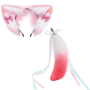 Plug Anale a Forma di Coda di Volpe, Giocattoli Sessuali, Plug Anale in Metallo con Fiocco Carino, Cerchietti con Orecchie di Gatto Morbide, <span class=keywords><strong>Accessori</strong></span> <span class=keywords><strong>Erotici</strong></span> per Coppie - Product Image 1