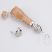 Kit de couture du cuir, couture à la main, poinçon, poinçon, poinçon, Kit de réparation pour outils d'artisanat du cuir, accessoires de bricolage
