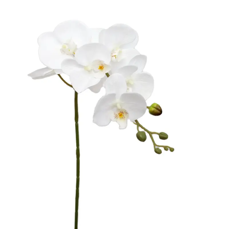 Preço de fábrica, atacado, a granel, branco, borboleta, orquídea, toque real, seda, flores pro para festa de casamento, decoração de casa